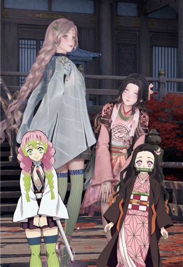 Infinity Nikki x Demon Slayer Cosplay: Nezuko & Mitsuri