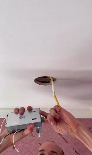 Installing LED Ceiling Lights Without Cutting Studs #diy #tutorial