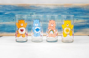 Vintage 1983 Care Bears Pizza Hut Drinking Glasses, Collector's Series - Etsy