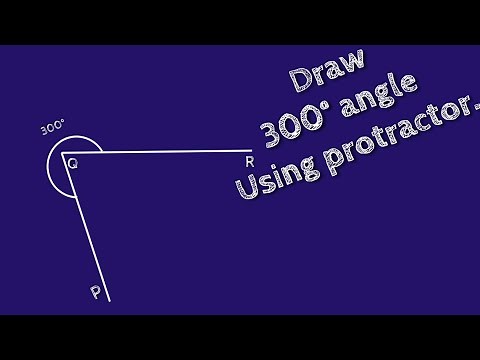 How to draw 300 degree angle using protractor.make 300 degree angle using protractor.shsirclasses.