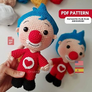 PDF Pattern Clown Plim Plim - Etsy
