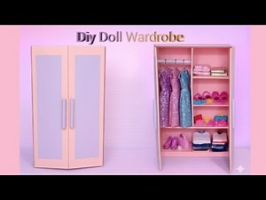 Doll wardrobe | Diy Doll Wardrobe | How to make doll closet | #diy #craft #viral #youtube #trending