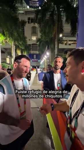 El rosario bendecido que recibió Messi tras el partido 🙏 🇦🇷