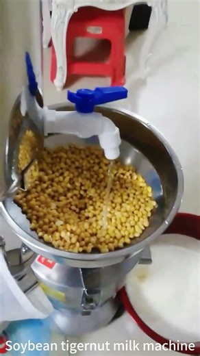 How to make soymilk tigernut by 3HP electric soybean grinder with water tank demo ? #shorts