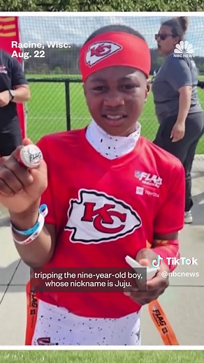 A parent was seen tripping a 9-year-old boy during a youth football game in Racine, Wisconsin.