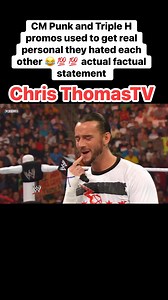 201K views · 4.8K reactions | Cm Punk and Triple H promos used to get real personal they hated each other  actual factual statement #cmpunk #tripleh #wwe #raw #fyp #fblifestyle | Chris Thomas Sr. | Facebook