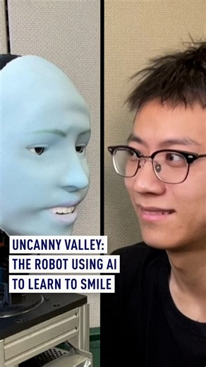 Uncanny valley: the robot using AI to learn to smile