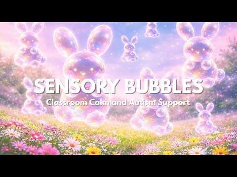 Cute Sensory Bubbles & Calming Music for Classroom | Relaxing Sensory Lights for Autism Support