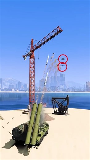 S-500 Missile Strikes Drops 2 Fighter Jets in gta5 ep496 #shorts #short