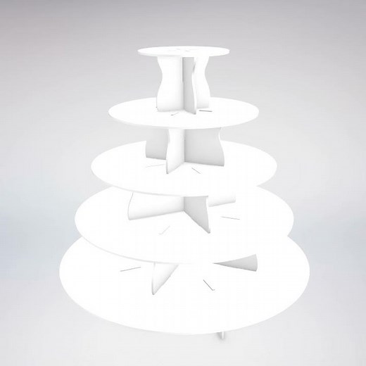 5 Tier Cupcake Tower PRO Assembly