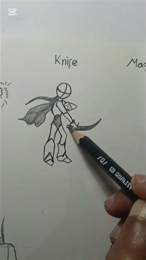 How To Draw Body with (hand, knife and magic)#drawing#tutorial #stickman #fpy