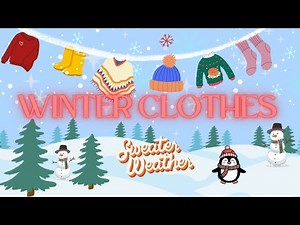 Winter Season❄️ Clothes for Kids | Sweater, Jacket, Cap🧥🧤🧣| Kindergarten Learning