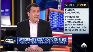 JPMorgan's Marko Kolanovic on recession watch, braces for 20% plunge in stocks