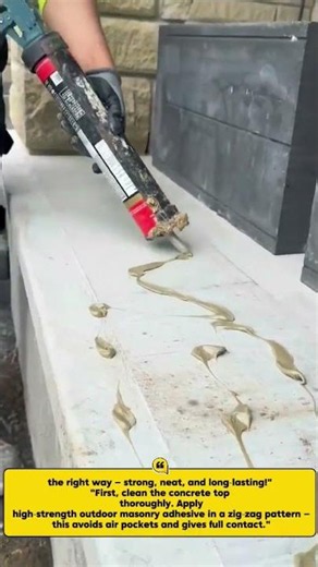 Proper Wall Coping Cap Installation: Adhesive Method‎