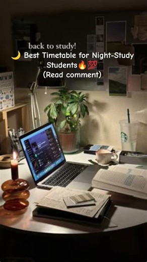 🌙 Best Timetable for Night-Study Students🔥💯#motivation #nightowl #latenightstudy
