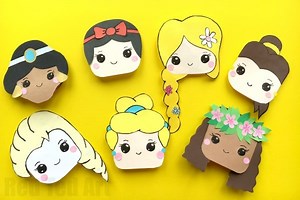 Disney Princess Bookmark Corners - Red Ted Art - Kids Crafts