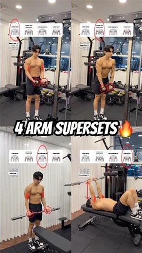 🔽Extreme Arm Pump – Super-Set Arms Routine! #arms #armday #fitnesstips #workoutroutine