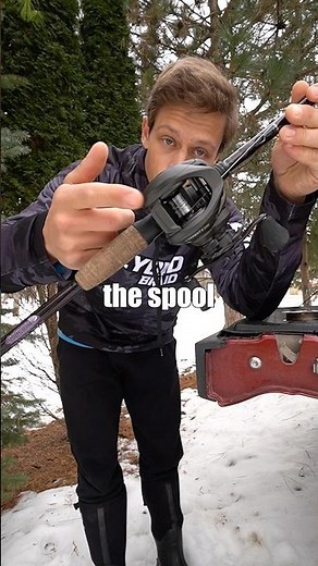 How To Spool Braid On Baitcaster #fishing #fishingvideos #fishingviral