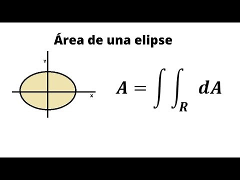 Área de una elipse - Integrales dobles - Coordenadas polares