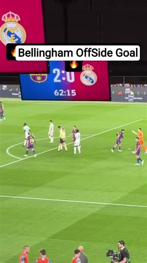 Jude Bellingham Offside Goal VS Barcelona EL Clasico 2026 #football #realmadrid #barcelona