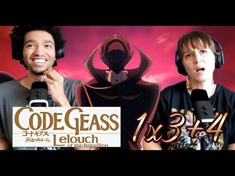 Code Geass: Lelouch of the Rebellion 1x3+4 Reaction | Sunrise Studios