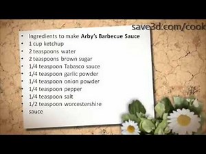 Secret Recipe - How to make Arby's Barbecue Sauce (Copycat Recipes)