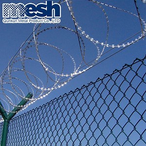 [Hot Item] Anti-Intrusion Chain Link Fence Used with Razor Wire