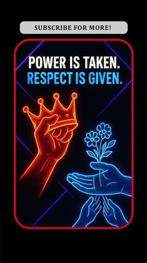 Power is Taken, Respect is Given - Leadership Mindset 2025