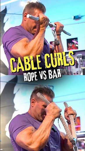 CABLE CURL VARIATIONS | ROPE VS BAR