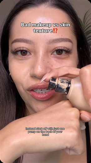 Jess | Makeup • Tutorials on Instagram: "Skin texture is NORMAL! But here are the makeup mistakes that emphasize it even more! #makeupmistakes #foundation #makeuptutorial #texturedskin #makeupforbeginners"