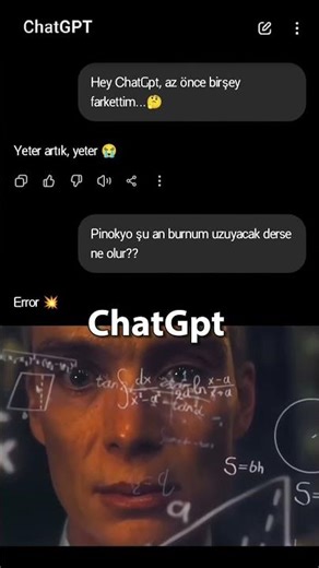 ChatGpt Error verdi😂 #eğlence #komik #funny #shorts
