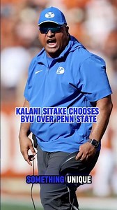 Did Kalani Sitake Make the Right Choice Picking BYU Over Penn State? 🏈 | KSL Sports #shorts