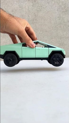 Mini Tesla Car Review 🚗 | Cute Toy Car with Realistic Details #shorts