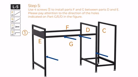 ODK Computer Desk with 6 Drawers, 48 Inch Office Desk with Storage, Reversible Desk with Headphone Hook for Home Office, Work Study Table Vanity for Bedroom, White