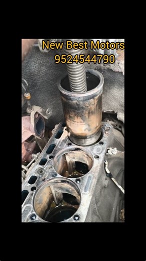 NEW BEST MOTORS on Instagram: "🔥“Car-la Oil Grey Colour-a? Gasket illa… Liner hole viluntha shock!” 😱💥 Mahindra Bolero owner oil grey colour-la irukunu oil change panna vandharu. Check pannumbodhu oil-la water mix 😳 Engine head open panni paathaa 👉 ❌ Head gasket cut illa 💥 Engine liner-la hole vilunthuruchu! 👉 Reason: Coolant proper-a maintain pannala Water / wrong coolant use pannirukaanga ⚠️ Inime unga car engine safe-aa irukanumna ✔️ Correct coolant ✔️ Correct level ✔️ Correct time-ku 