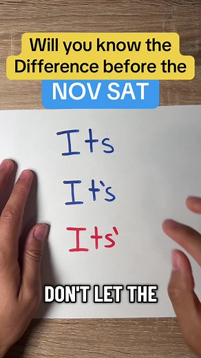 Mastering the Three It’s for SAT Success