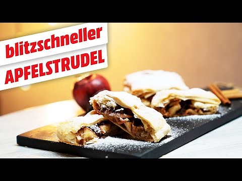 🍎 Blitzschneller Apfelstrudel mit Blätterteig 😋