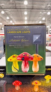 Costco just dropped the most magical garden upgrade—Solar Glass Mushroom Lights! This 3-pack of colorful, solar-powered beauties adds charm and glow to your outdoor space with zero maintenance. Light up your walkway or garden—share this with someone who loves whimsical decor! @smartyardlighting @costco #CostcoFinds #CostcoWonders #OutdoorDecor #SolarLights #MushroomLights #GardenGlow #PatioGoals #BackyardInspo #CostcoGarden #CostcoSummer | Costco Wonders