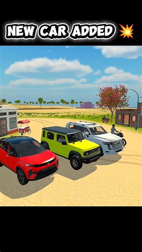 New car added 💥 Indian vehicle simulator 3D game 🔥#viral #shortsfeed #indiantractor3d #gaming