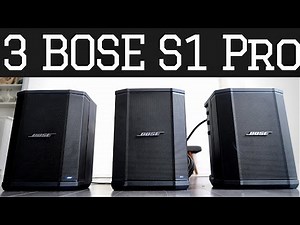 Three Bose S1 Pro - Audio Sound Test Demo & Set Up