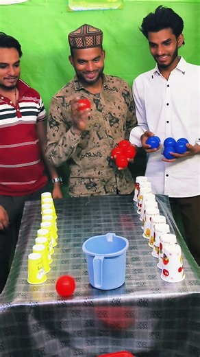 Aaj humne khela ek super fun cup game challenge 😍🔥#shorts #games #viral #shortsfeed #trending