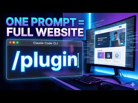 Claude Code Plugins Explained | Install and Create a Website with ONE Prompt in Minutes | Plugins