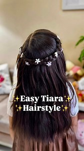 51K views · 561 reactions | ✨ Princess vibes only! ✨ This Easy Tiara Hairstyle is perfect for weddings, birthdays, and all those special occasions when you want your little one to shine like a star  Simple, elegant & totally dreamy — every princess deserves her crown   Like, Comment, Share & Save this look!  Follow @yourhandle for more cute hairstyle ideas & fashion inspo  #hairstyle | Niti Malik | Facebook