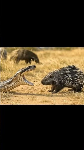 🐍➡️🦔The Snake That Transformed Into a Half-Porcupine Creature #snake #porcupine #animals #wildlife
