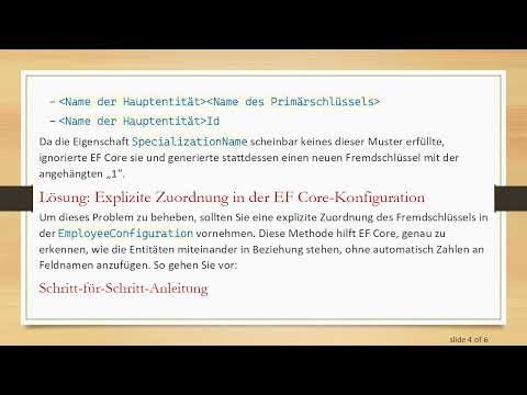 Behebung des SpecializationName1 Problems bei EF Core Code First Migrationen
