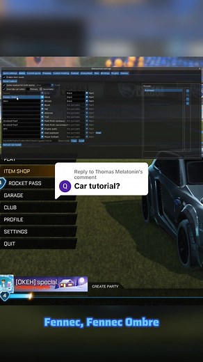 Fennec Design Tutorial in Rocket League