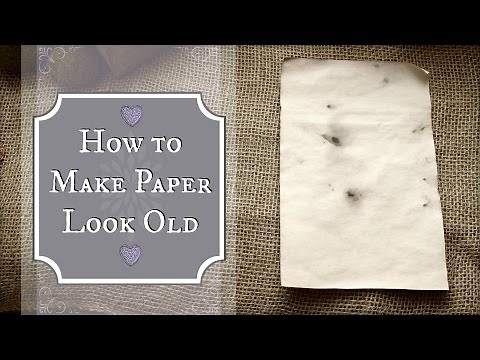 How to Age Paper using Tea or Coffee | Antiquing Paper in 5 Minutes or Less!