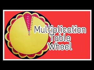 Multiplication Table Wheel | Multiplication wheel @Trisha and kavya's diary