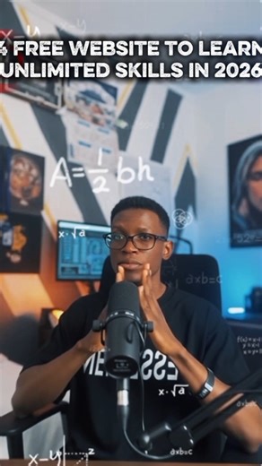 5 Free Websites to learn unlimited skills in 2026!#onlinelearning #freecourses