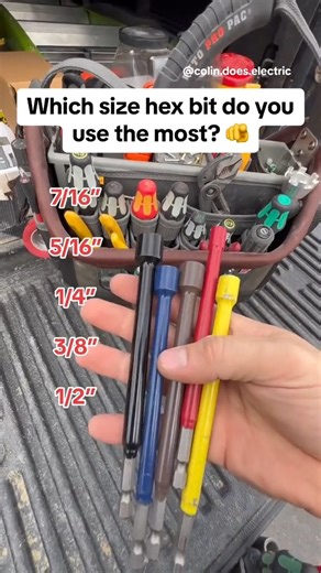 Which is the most commob hex bit size as an electrician? 🤔 | Rack-A-Tiers Mfg.